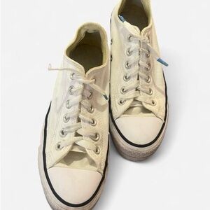 Converse All Star Low-Top Sneakers in White and Black